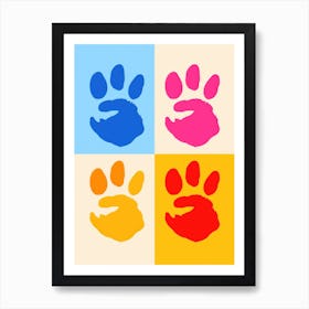 Paw Prints 1 Art Print