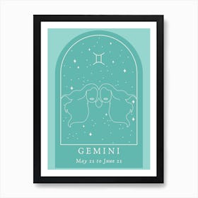 Gemini Green Art Print