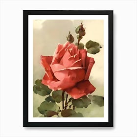Red Rose 1 Art Print