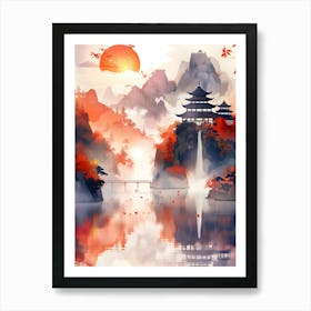 Asian Landscape 7 Art Print