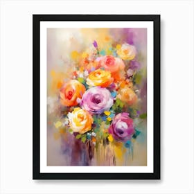 Bouquet Of Roses Art Print