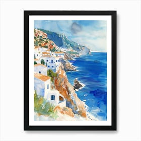 Village On The Coast Art Print