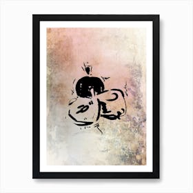 Boho Abstract Art Illustration In A Photomontage Style 47 Art Print