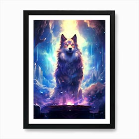 Wolf In The Sky 2 Art Print