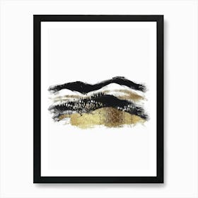 Gold And Black Canvas Print 23 Art Print