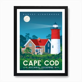 Cape Cod Nauset Lighthouse United States Art Print