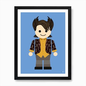 Toy Chandler Bing Friends Art Print