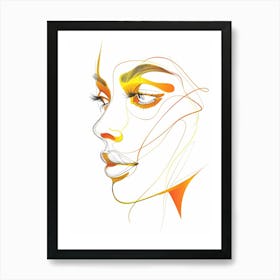 Abstract Portrait Of A Woman 65 Art Print