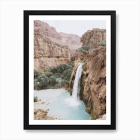 Havasupai Desert Waterfall Art Print