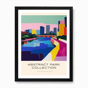 Abstract Park Collection Poster Odaiba Seaside Park Tokyo 2 Art Print