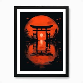 Tori Gate Art Print