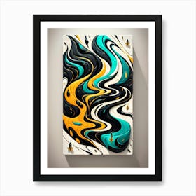 Abstract Swirl Painting 2 Art Print