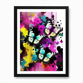 Colorful Butterflies 119 Art Print