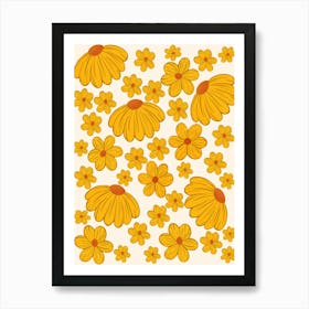 Yellow Flowers Art Print