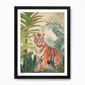 Tiger 1 Tropical Animal Portrait Art Print
