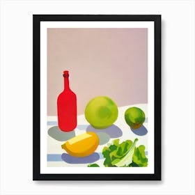 Lettuce Tablescape vegetable Art Print
