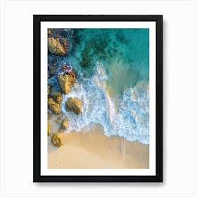 Aerial View Of A Beach 128 Art Print