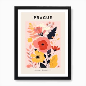 Flower Market Poster Prague Czech Republic 2 Art Print