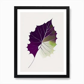 Grape Leaf Abstract Art Print