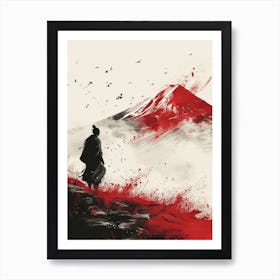 Fuji's Lament: Samurai 1 Art Print