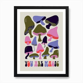 Magic Mushrooms Art Print