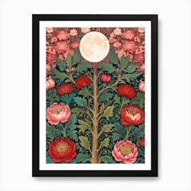 Peony Tree William Morris Art Print