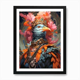 Bird In A Crown Art Print