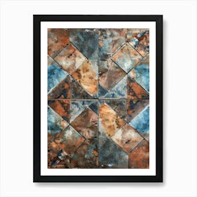 Rusty Tiles 2 Art Print