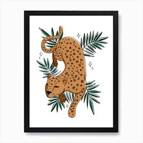 Leopard Leaf 2 Art Print