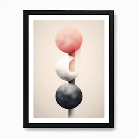 modern minimal planets Art Print