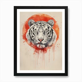 White Tiger 3 Art Print