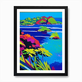 Mamanuca Islands Fiji Colourful Painting Tropical Destination Art Print