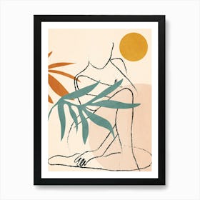 Minimal Line in Nature II Art Print