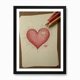 Valentine'S Day Heart 2 Art Print