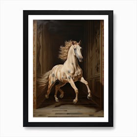 A Horse Painting In The Style Of Trompe L Oeil 1 Art Print