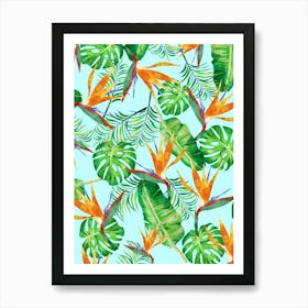 Watercolor floral composition 3 Art Print