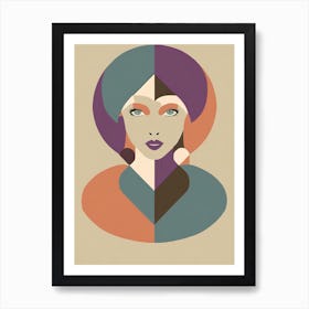 Woman'S Face Art Print