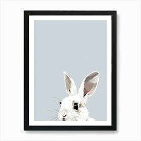 White Rabbit Canvas Print Art Print