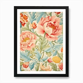 Floral Wallpaper 386 Art Print