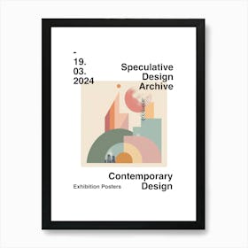 Speculative Design Archive Abstract Poster 03 Art Print