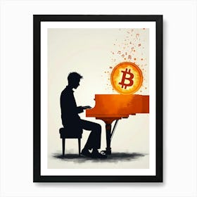 Bitcoin Piano 2 Art Print