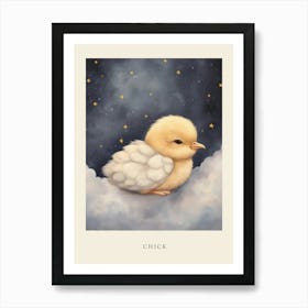 Sleeping Baby Chick 2 Nursery Poster Art Print