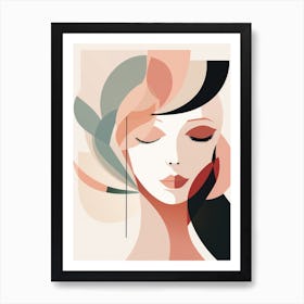 Abstract Portrait Of A Woman 8 Art Print