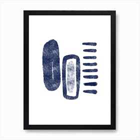 Blue Abstract Art Print