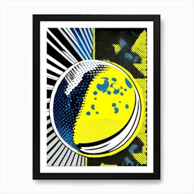 Lunar Bright Comic Space Art Print