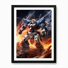 Gundam Robot Art Print