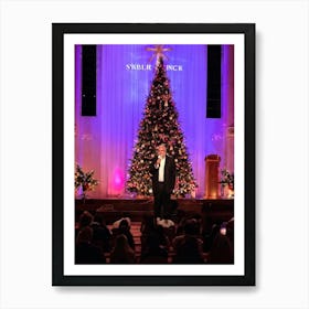 An Intimate Sunday Service Setting Imbued With The Essence Of Spiritual Surrender And Christmas Gra (6) 1 Art Print