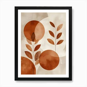 Abstract Leaves Canvas Print 12 Art Print