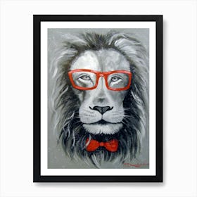 Stylish Lion Art Print