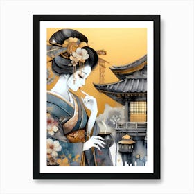 Geisha 1 Art Print